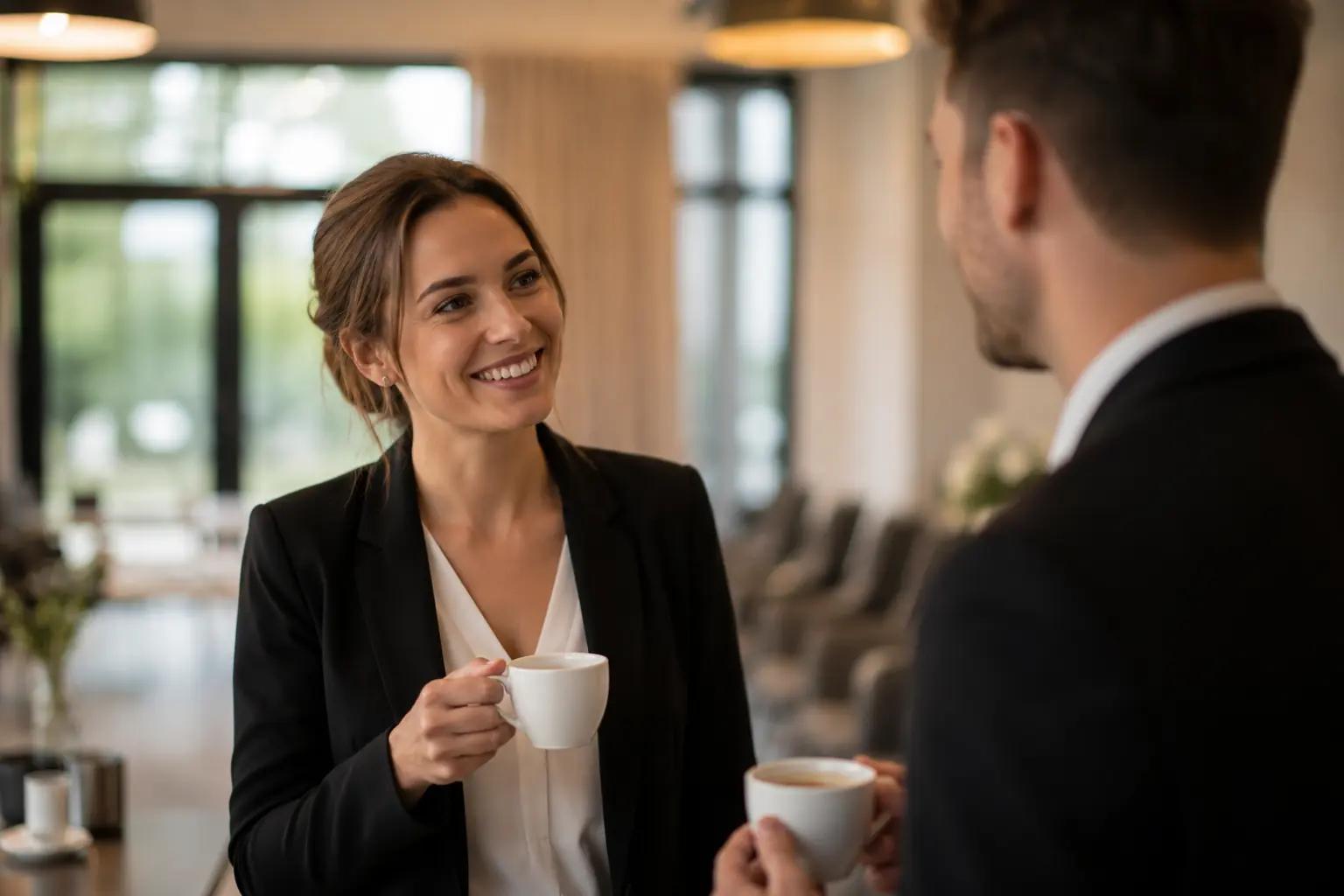 Kaffeepause bei einem Seminar in Lahde
